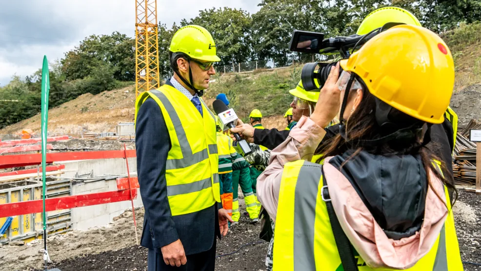 Zahájení stavby slínkového sila 12